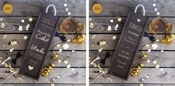 Приглашение в виде винной коробки для свидетелей ЭТИКЕТКА