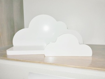 ПОЛКА-ОБЛАКО 50СМ ДЕРЕВЯННАЯ ДЕТСКАЯ ЦВЕТА