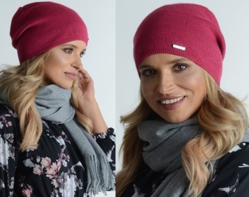 Польская шапочка с серебряной нитью цвета v2