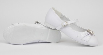 Тапочки для причастия, балетки American Club, кожаные 29