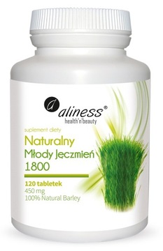 Naturalny MŁODY JĘCZMIEŃ 1800 mg 120 tabl. Aliness