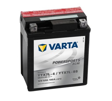 Akumulator Varta YTX7L-BS 12V 6Ah 100A