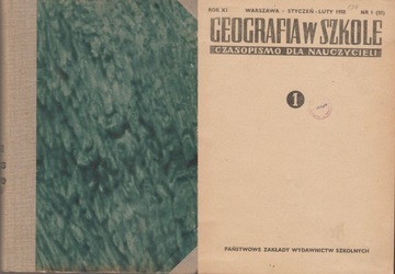 GEOGRAFIA W SZKOLE cały rocznik 1958