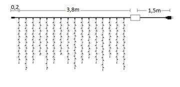ICILS GARLAND 100LED 5,5M ИСКРАЮЩАЯ ВСПЫШКА ВСПЫШКА PL