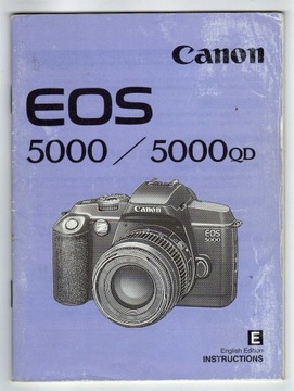 CANON EOS 5000, 5000 QD INSTRUKCJA