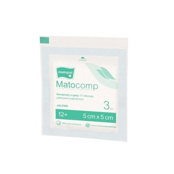 Kompresy pojedynczo pakowane 17N 12W 5x5 x 3sztuki