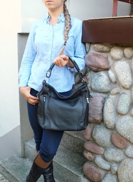 SKÓRZANA TOREBKA LISTONOSZKA 4 KOL SKÓRA WOREK