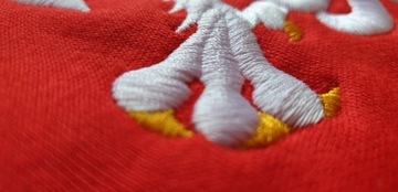 Толстовка болельщика Польши с гербом и патриотической вышивкой