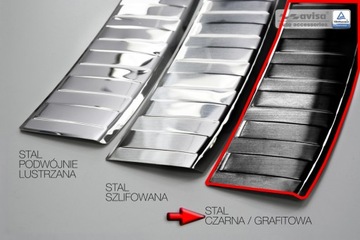 JAGUAR F-PACE ČERNÁ VRSTVA LIŠTA NÁRAZNÍK ZADNÍ