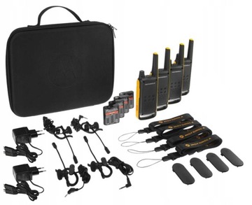 MOTOROLA T82 EXTREME 4x HORSE WAVE TRACKS QAD PMR 446+ 4x НАУШНИКИ + ЗАРЯДНЫЕ УСТРОЙСТВА