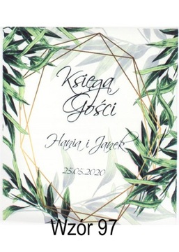 Księga gości WESELNYCH białe kartki ślub nadruk