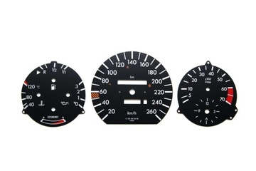 MERCEDES W126 zamiennik tarcz licznika MoMan