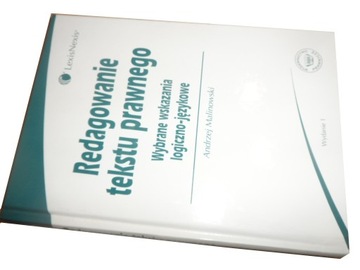 Redagowanie tekstu prawnego Malinowski