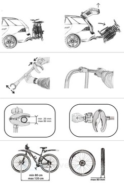 ПОЛКА ДЛЯ ВЕЛОСИПЕДОВ AGURI ACTIVE BIKE 3 велосипеда