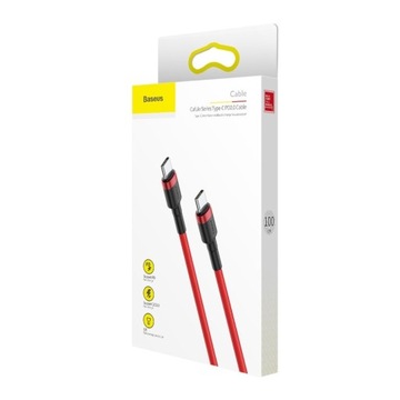 КАБЕЛЬ BASEUS NYLON USB-C PD PD2.0 60 Вт 3 А 2 м