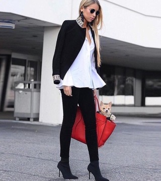 A434 ZARA MARYNARKA ŻAKIET VELVET AKSAMIT - M