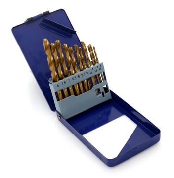 СВЕРЛА ПО МЕТАЛЛУ СВЕРЛА 2,0-8,0 мм НАБОР 13 предм. ТИТАН