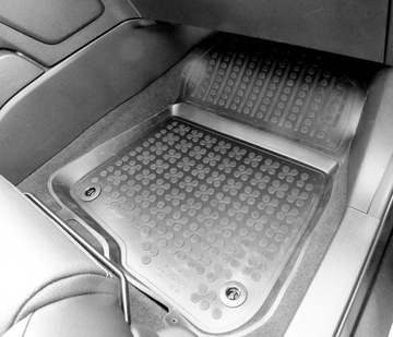 Toyota Sienna III 2010-2020 7-местная версия резиновый коврик в багажник