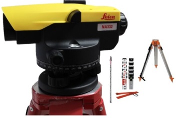 LEICA NA332 ОПТИЧЕСКИЙ УРОВЕНЬ + ШТАТИВ + ВОЛНОВАЯ ШТАНГА