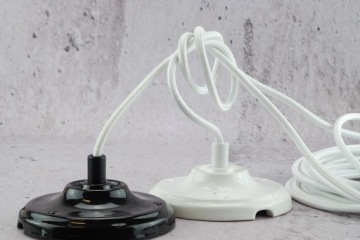 белый плетеный декоративный кабель LOFT паук эдисон RETRO лампа DIY