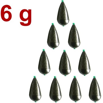 Свинцовая СЛЕЗНАЯ ВЕСА С ИГОЛЬЧИКОЙ ОЛИВКА 6 г