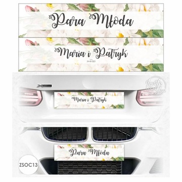 Декоративные таблички на свадебный автомобиль OPEN Wedding