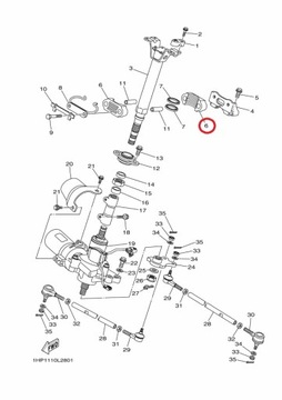 MOCOWANIE SZTYCY KIEROWNICY YAMAHA RAPTOR GRIZZLY