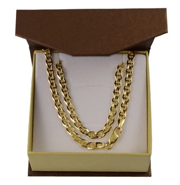 Złoty Łańcuszek Męski Gucci 4,50 mm Pełny Diamentowany pr 585 Grawer Gratis