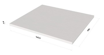 ПОЛКА ДЛЯ ШКАФА ALPINE БЕЛАЯ 563x490x18