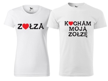 Koszulki dla par zakochanych KING QUEEN Bonnie XXL