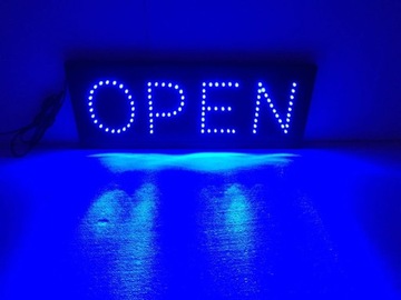 Реклама LED NEON OPEN 52X20 CM 230V Светодиодная плата