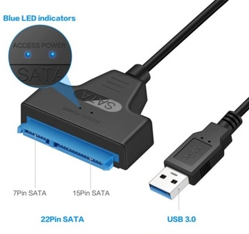 Переходник SATA 22 PIN на USB 3.0 SSD HDD SATA 22PIN