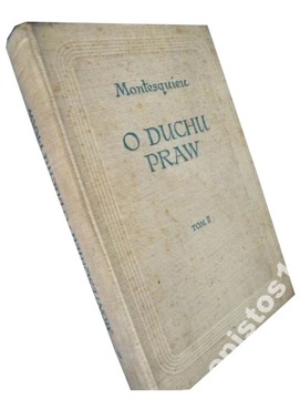 O DUCHU PRAW TOM II - MONTESQUIEU