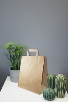 БУМАЖНЫЕ ПАКЕТЫ 26/14/30 КОРИЧНЕВЫЕ 200шт 260х140х300