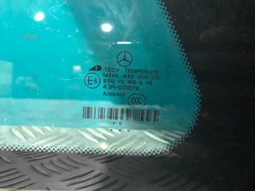 MERCEDES GL X164 SKLO (OKNO) KAROSERIE LEVÝ W BLATNÍK