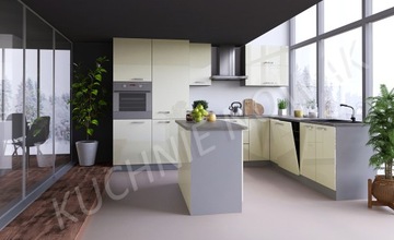 КОМПЛЕКТ КУХОННОЙ МЕБЕЛИ MEGA II ГЛЯНЦЕВЫЙ МДФ