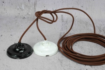 коричневый разноцветный плетеный кабель для лампы паук LOFT ретро PRL DIY