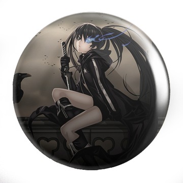 Przypinki Anime Black Rock Shooter DUŻO WZORÓW