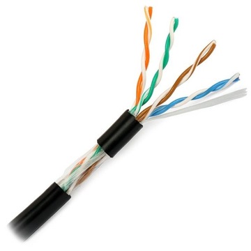 KABEL PRZEWÓD SKRĘTKA UTP KAT5e CU PE ŻELOWANY-50m