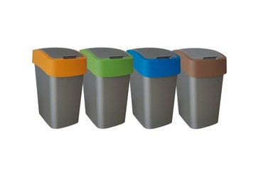Zestaw koszy do segregacji śmieci CURVER 4x50L