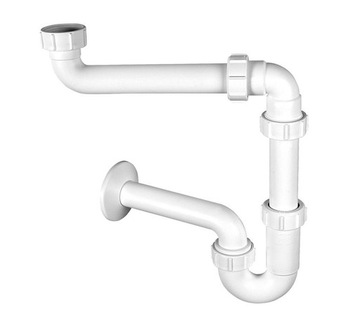 Syfon umywalkowy McAlpine 32 mm PÓŁSYFON DUŻO MIEJSCA