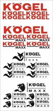 NAKLEJKI NAKLEJKA KOGEL ZESTAW 5 NAKLEJEK