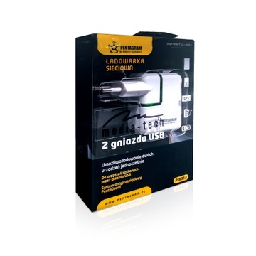 Ładowarka sieciowa Pentagram 2 x USB