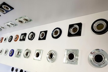 АЛЮМИНИЕВЫЙ галогенный светильник, круглый LED + GU10