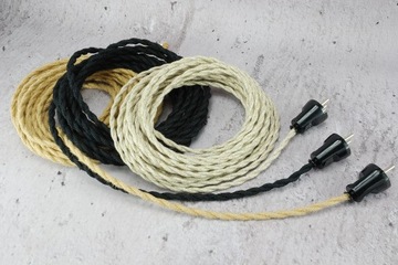 черная вилка 230В 16А LOFT ретро дизайн качество