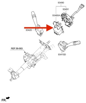 РОЛИК ПОДУШКИ БЕЗОПАСНОСТИ KIA MAGENTIS 93490-2G450