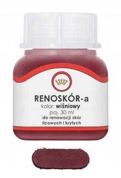 RENOSKÓR FARBA LAKIER DO SKÓRY WIŚNIOWY