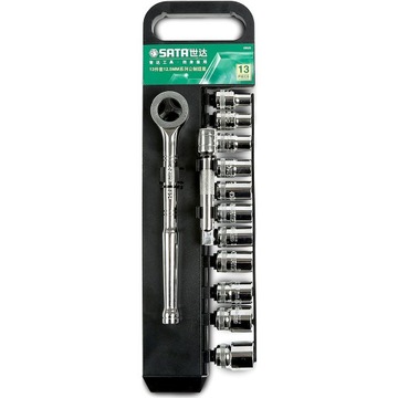 SATA ZESTAW 13 KLUCZY NASADOWYCH GRZECHOTKA 1/2''