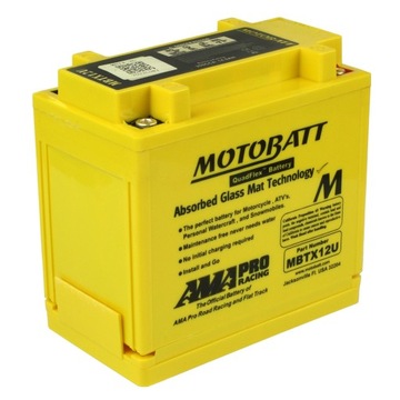 AKUMULATOR MOTOBATT MBTX12U 12V 14Ah 200A YTX12