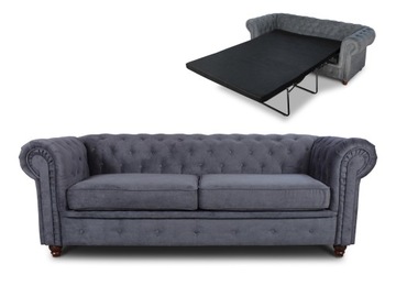 KANAPA Z FUNKCJĄ SPANIA Chesterfield Asti Bis 3os.